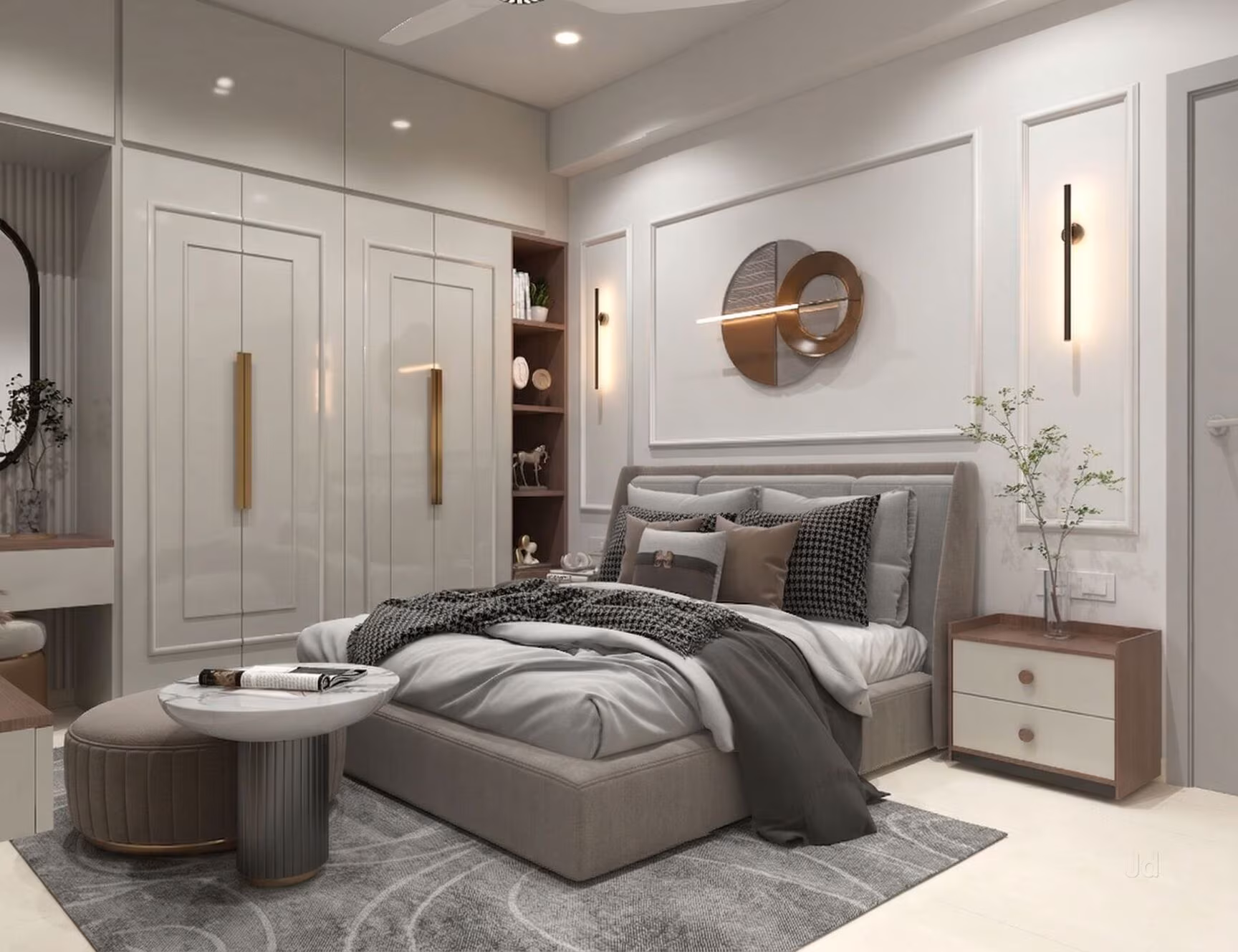 Completed home interior in Juhapura, Ahmedabad by Insight Decor & Design